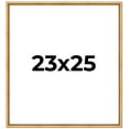 thumbnail image 1 of 23x25 Frame Beaded Gold Solid Wood Picture Frame | 0.75 Inches Moulding Width | Liscio Oro, 1 of 8