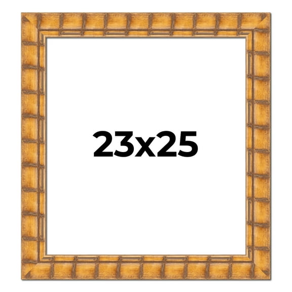 23x25 Frame Beige Real Wood Picture Frame Width 3 inches | Interior Frame Depth 0.5 inches |
