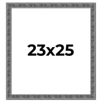 23x25 Frame Silver Black Rustic Sonoma Solid Wood Picture Frame | 1.5 Inch Moulding Width |