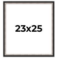 thumbnail image 1 of 23x25 Frame Silver Real Wood Picture Frame Width 1.25 Inches | Interior Frame Depth 0.75 Inches |, 1 of 8