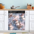 thumbnail image 1 of 23x26 Inch Magnetic Appliance Cover Dishwasher Sticker Home Decorative Art Kitchen Panel Decal Trimmable Snowman Pine Branch, 1 of 6