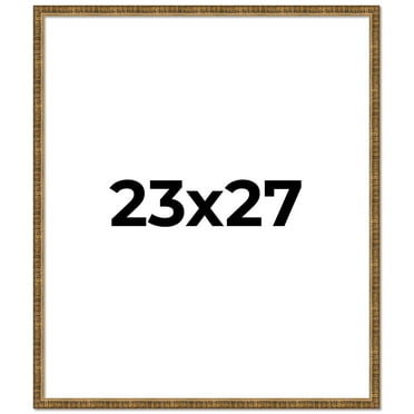 23x27 Frame Gold Kingsley Distressed Solid Wood Picture Frame Width 0.75 Inches | Interior Frame
