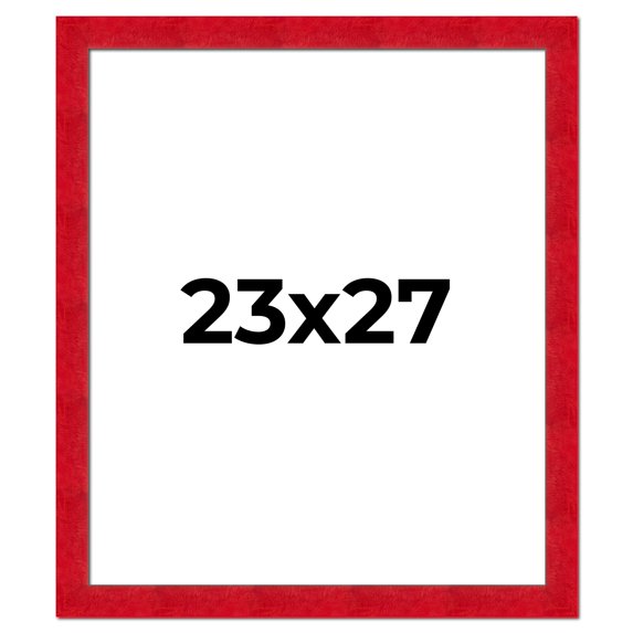 23x27 Frame Red Burl Solid Wood Picture Frame Width 1.75 Inches | Interior Frame Depth 0.5 Inches |