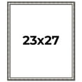 thumbnail image 1 of 23x27 Frame Silver Real Wood Picture Frame Width 1.125 Inches | Interior Frame Depth 0.5 Inches |, 1 of 8