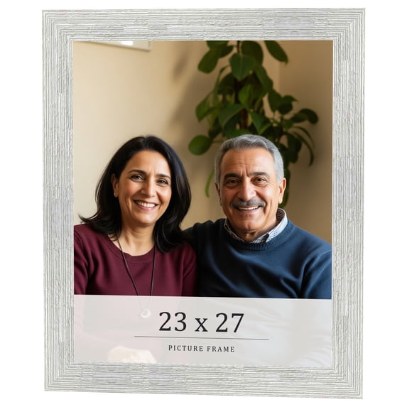 23x27 Frame White Real Wood Picture Frame Width 1.5 inches | Interior Frame Depth 0.5 inches | Barn