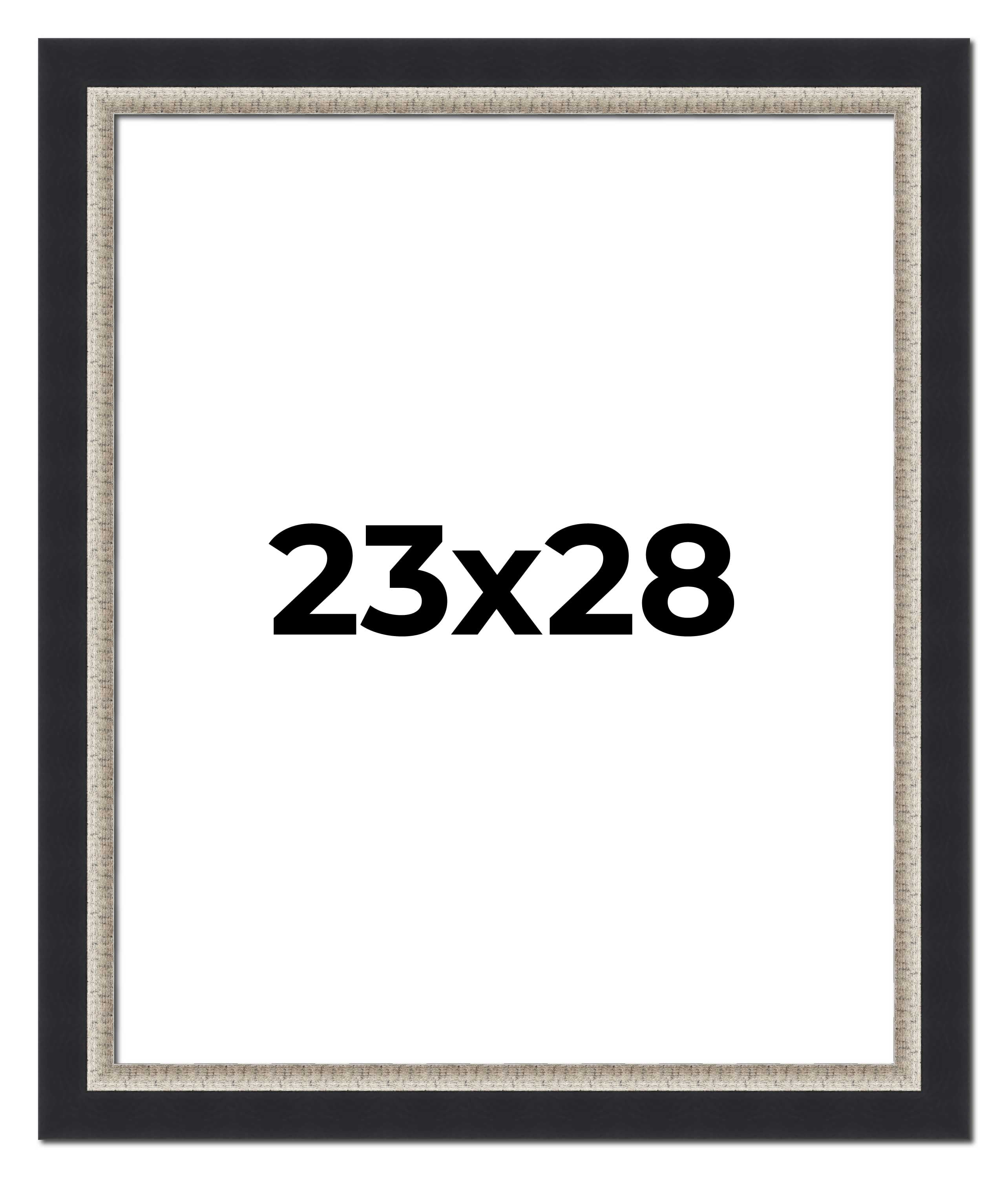 23x28 Frame Black Real Wood Picture Frame Width 2.25 Inches | Interior ...