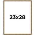 thumbnail image 1 of 23x28 Frame Gold Solid Wood Picture Frame - Complete Modern Photo Frame Includes UV Acrylic, 1 of 8