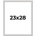thumbnail image 1 of 23x28 Frame Silver Inner Slope Bevel Picture Frame | 1 Inch Moulding Width | 0.75 Inch Rabbet Depth, 1 of 8