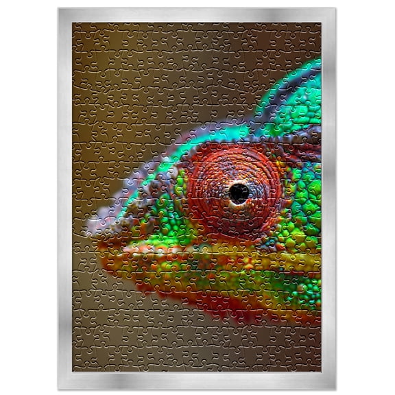 23x28 Jigsaw Puzzle Frame Kit - Kit Includes Puzzle Glue Sheets, Silver Wood Puzzle Frame, UV