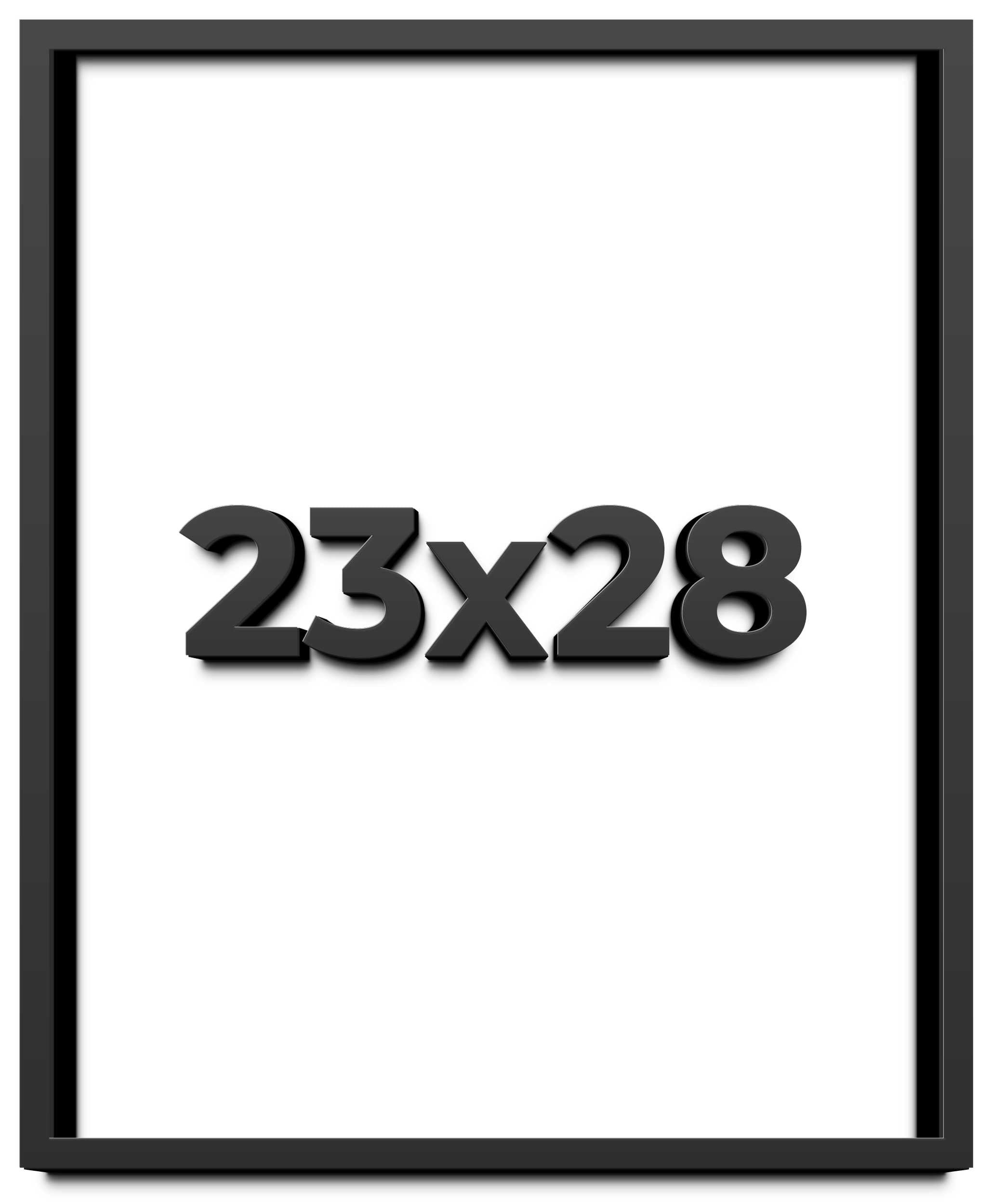 23x28 Shadow Box Frame Black | 1 inches Deep Real Wood Contemporary ...