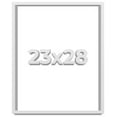 thumbnail image 1 of 23x28 Shadow Box Frame White | 1 Inches Deep Real Wood Contemporary Shadowbox Display Frame | UV, 1 of 6