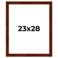 thumbnail image 1 of 23x28 Walnut Brown Veneer Real Wood Picture Frame Width 1.75 inches | Interior Frame Depth 0.5, 1 of 8