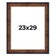 thumbnail image 1 of 23x29 Frame Brown Walnut Gold Ornate Trim Solid Wood Plein Air Picture Frame | 3 Inch Moulding, 1 of 8