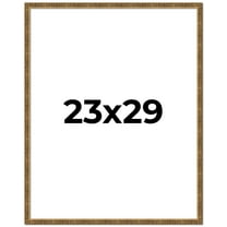 23x29 Frame Gold Kingsley Distressed Solid Wood Picture Frame Width 0.75 Inches | Interior Frame