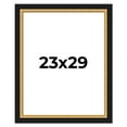 thumbnail image 1 of 23x29 Frame Gold Real Wood Picture Frame Width 2.25 Inches | Interior Frame Depth 0.5 Inches |, 1 of 8