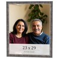 thumbnail image 1 of 23x29 Frame Silver Grey Distressed Solid Wood Picture Frame | 0.75 Inch Moulding Width | Interior, 1 of 8