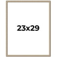 thumbnail image 1 of 23x29 Frame Silver Real Wood Picture Frame Width 0.75 Inches | Interior Frame Depth 0.5 Inches |, 1 of 8