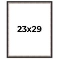 thumbnail image 1 of 23x29 Frame Silver Real Wood Picture Frame Width 1.25 Inches | Interior Frame Depth 0.75 Inches |, 1 of 8