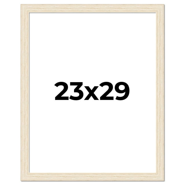 23x29 Frame White Real Wood Picture Frame Width 1.5 inches | Interior Frame Depth 0.5 inches | Barn