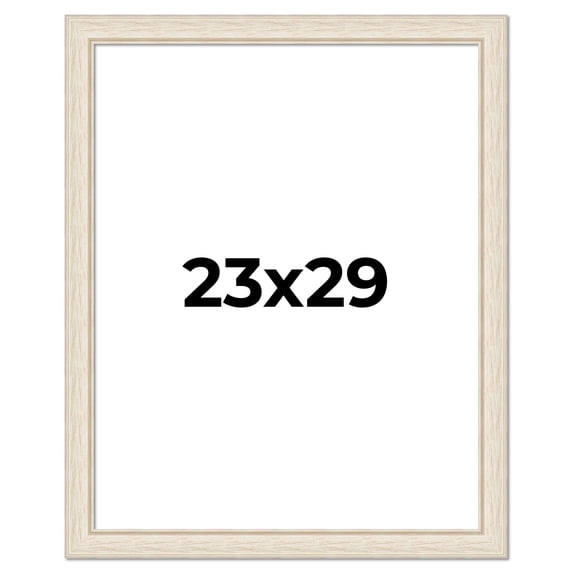 23x29 Frame White Real Wood Picture Frame Width 1.75 inches | Interior Frame Depth 0.5 inches |