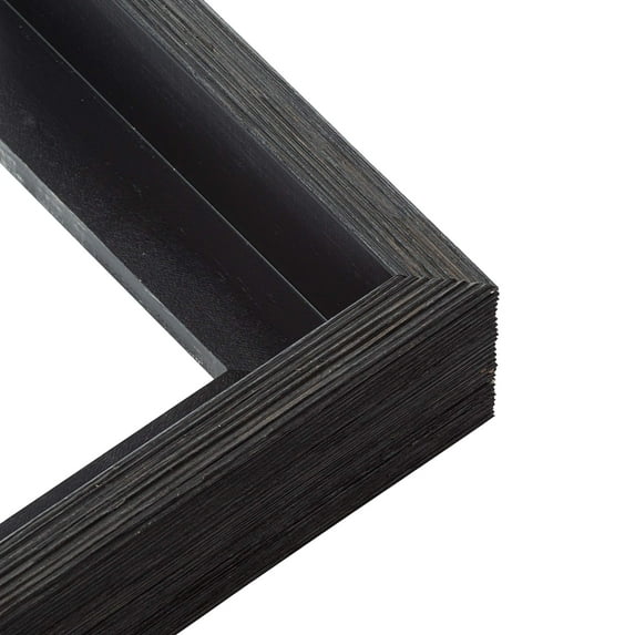 23x30 Canvas Frame Black Solid Wood Floater Frame Width 1.75 Inches | Interior Frame Depth 1 5/8