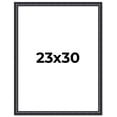 thumbnail image 1 of 23x30 Frame Black Real Wood Picture Frame Width 1.25 inches | Interior Frame Depth 0.5 inches |, 1 of 8