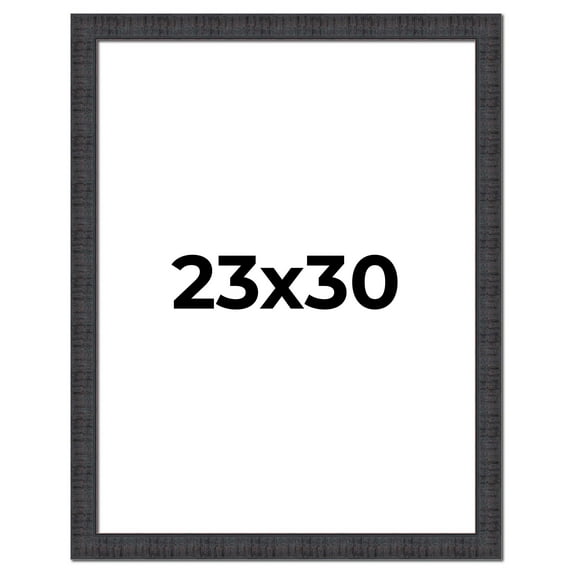 23x30 Frame Brown Rustic Solid Wood Picture Frame 1.5 Inches Wide | Interior Frame Depth 0.5 Inches