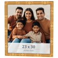 thumbnail image 1 of 23x30 Frame Gold Bamboo Solid Wood Picture Frame | 1 Inch Moulding Width | Interior Frame Depth, 1 of 8