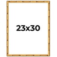 thumbnail image 1 of 23x30 Frame Gold Bamboo Solid Wood Picture Frame | 1 Inch Moulding Width | Interior Frame Depth, 1 of 8