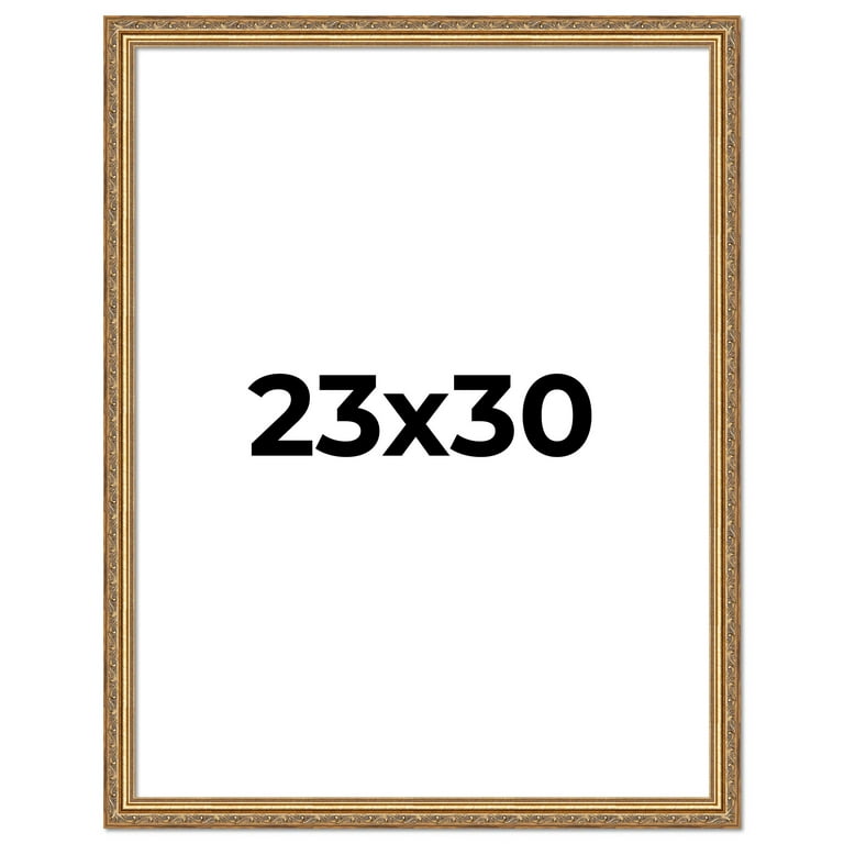 23x30 Frame Gold Solid Wood Picture Frame Width 1.25 Inches