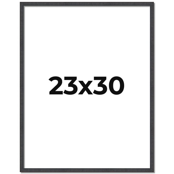 23x30 Rustic Brown Real Wood Picture Frame Width 0.75 inches | Interior Frame Depth 0.5 inches |
