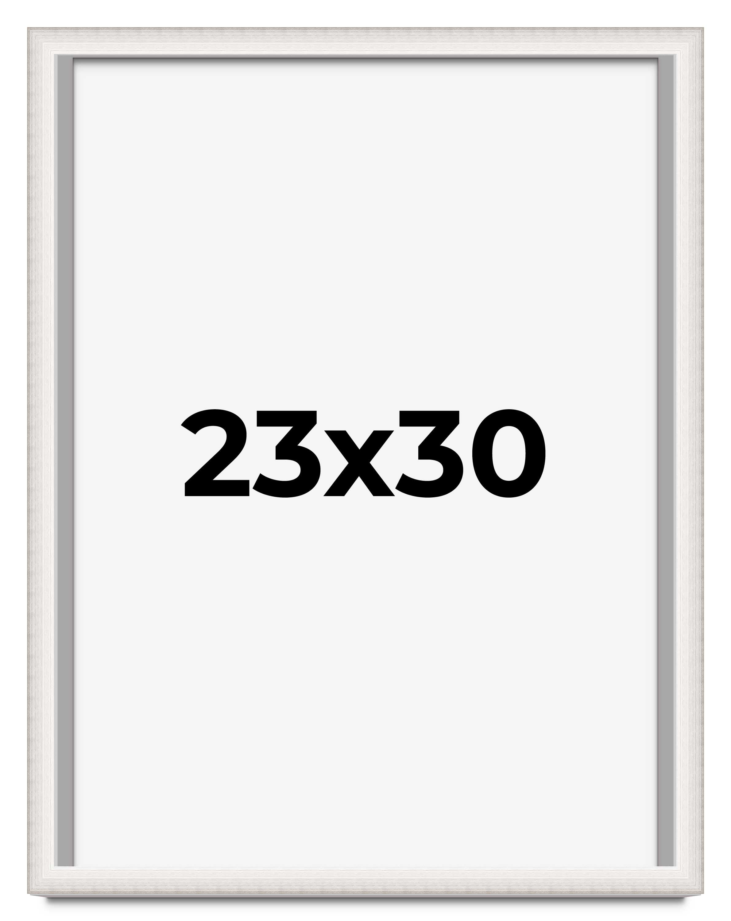 23x30 Shadow Box Silver Brushed Striped Display Frame | 1.625 Inches ...