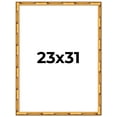 thumbnail image 1 of 23x31 Frame Gold Bamboo Solid Wood Picture Frame | 1 Inch Moulding Width | Interior Frame Depth, 1 of 8