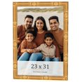 thumbnail image 1 of 23x31 Frame Gold Bamboo Solid Wood Picture Frame | 1 Inch Moulding Width | Interior Frame Depth, 1 of 8
