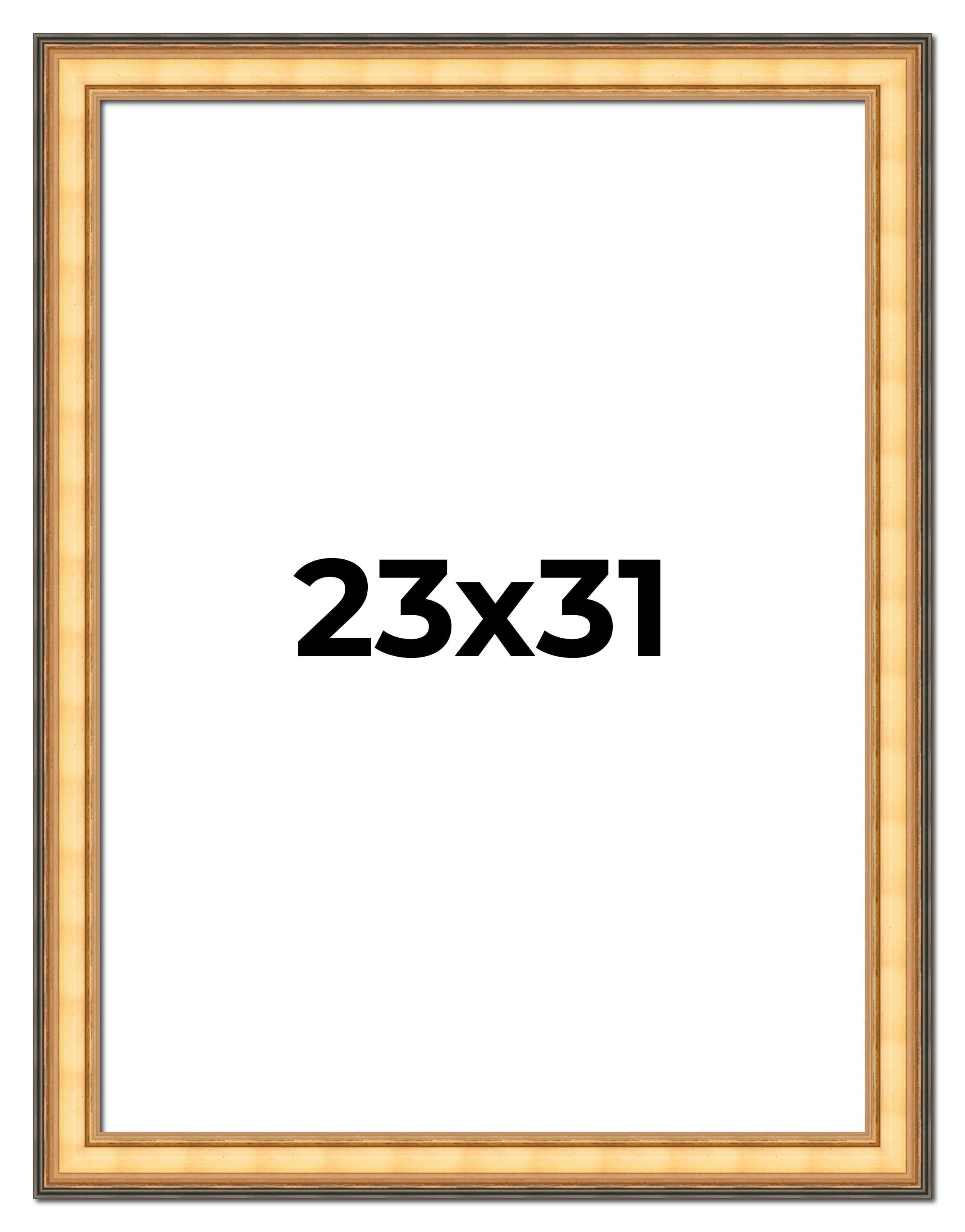 23x31 Frame Gold Plein Aire Solid Wood Picture Frame Width 2 Inches 23x31 Frame Gold Plein Aire Solid Wood Picture Frame Width 2 Inches