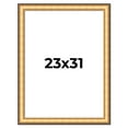thumbnail image 1 of 23x31 Frame Gold Plein Aire Solid Wood Picture Frame Width 2 Inches | Interior Frame Depth 0.5, 1 of 8