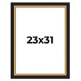 thumbnail image 1 of 23x31 Frame Gold Real Wood Picture Frame Width 2.25 Inches | Interior Frame Depth 0.5 Inches |, 1 of 8