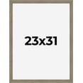 thumbnail image 1 of 23x31 Frame Gray Barnwood Rustic Solid Wood Picture Frame | 1.5 Inch Moulding Width | Includes UV, 1 of 8