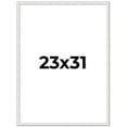 thumbnail image 1 of 23x31 Frame White Real Wood Picture Frame Width 0.75 inches | Interior Frame Depth 0.5 inches |, 1 of 8