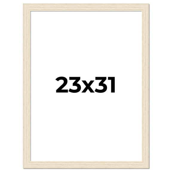 23x31 Frame White Real Wood Picture Frame Width 1.5 inches | Interior Frame Depth 0.5 inches | Barn