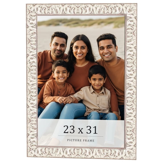 23x31 Frame White Real Wood Picture Frame Width 1.5 inches | Interior Frame Depth 0.5 inches |