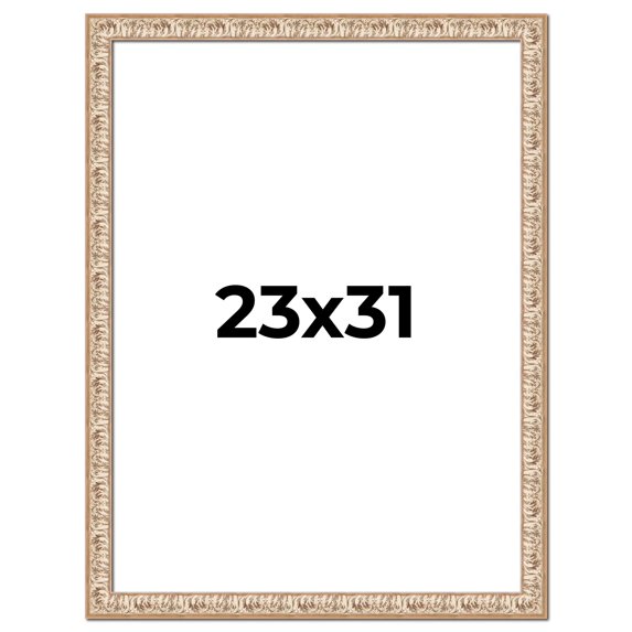 23x31 Frame White Real Wood Picture Frame Width 1.5 inches | Interior Frame Depth 0.5 inches |