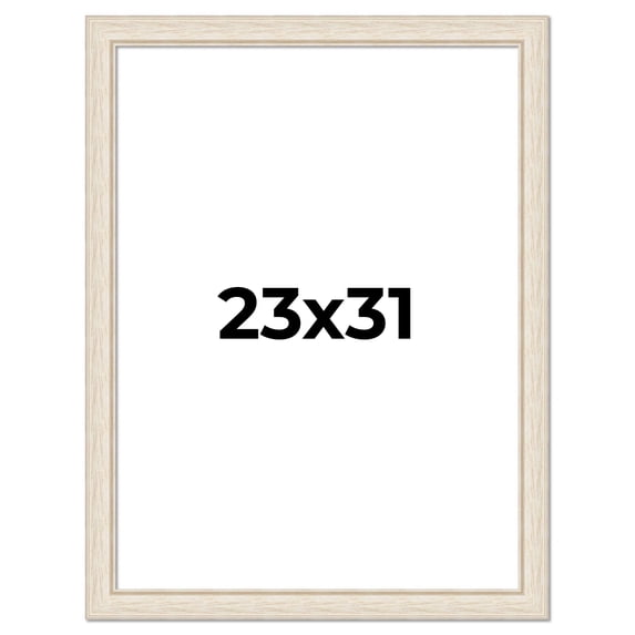 23x31 Frame White Real Wood Picture Frame Width 1.75 inches | Interior Frame Depth 0.5 inches |