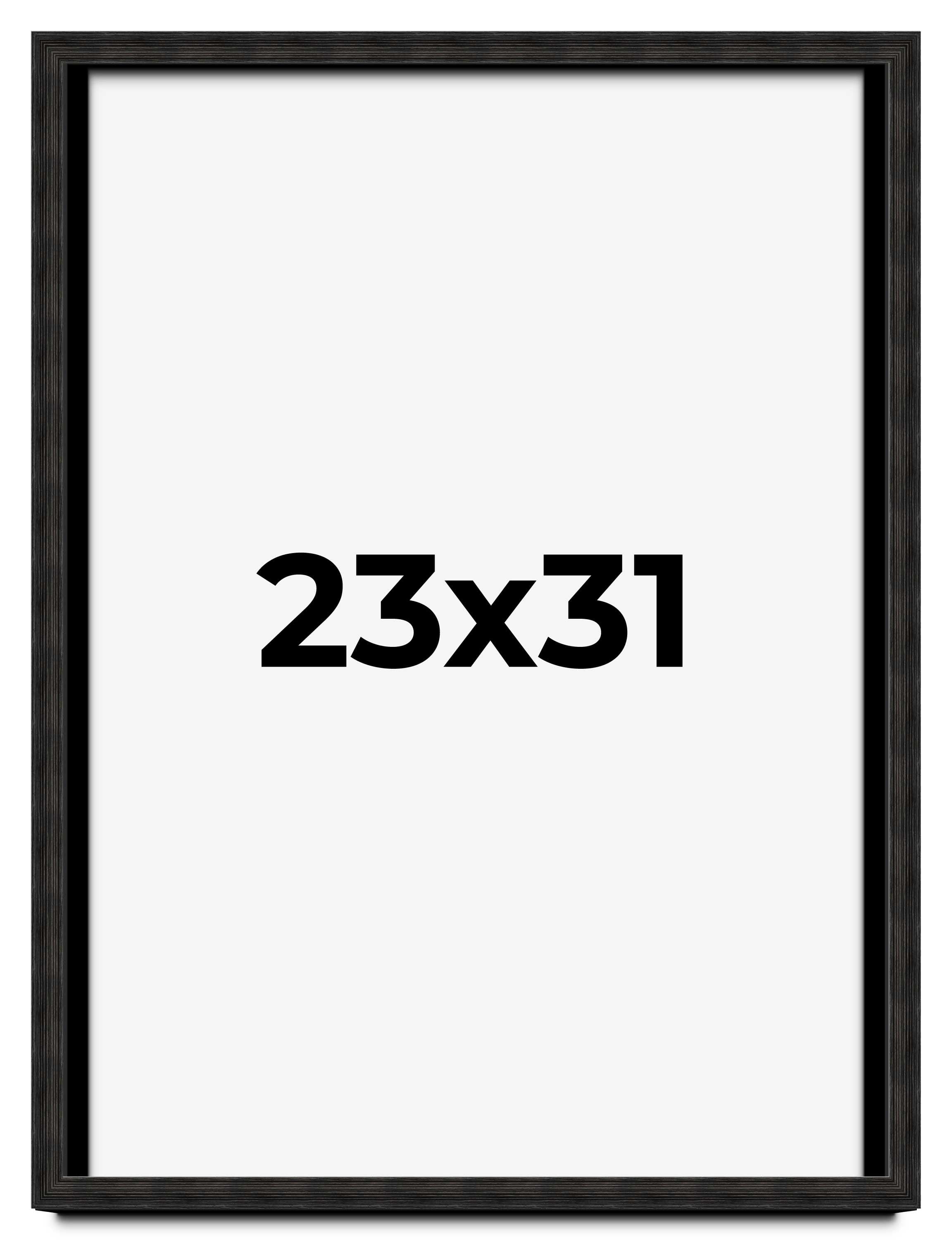 23x31 Shadow Box Black Rustic Barnwood Display Frame | 1.125 Inch Deep ...