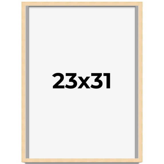 23x31 Shadow Box Frame Brown | 0.875 Inches Deep Real Wood Contemporary Shadowbox Display Frame |