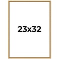 thumbnail image 1 of 23x32 Frame Beaded Gold Solid Wood Picture Frame | 0.75 Inches Moulding Width | Liscio Oro, 1 of 8