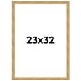 thumbnail image 1 of 23x32 Frame Beige Real Wood Picture Frame Width 1.25 inches | Interior Frame Depth 0.5 inches |, 1 of 8