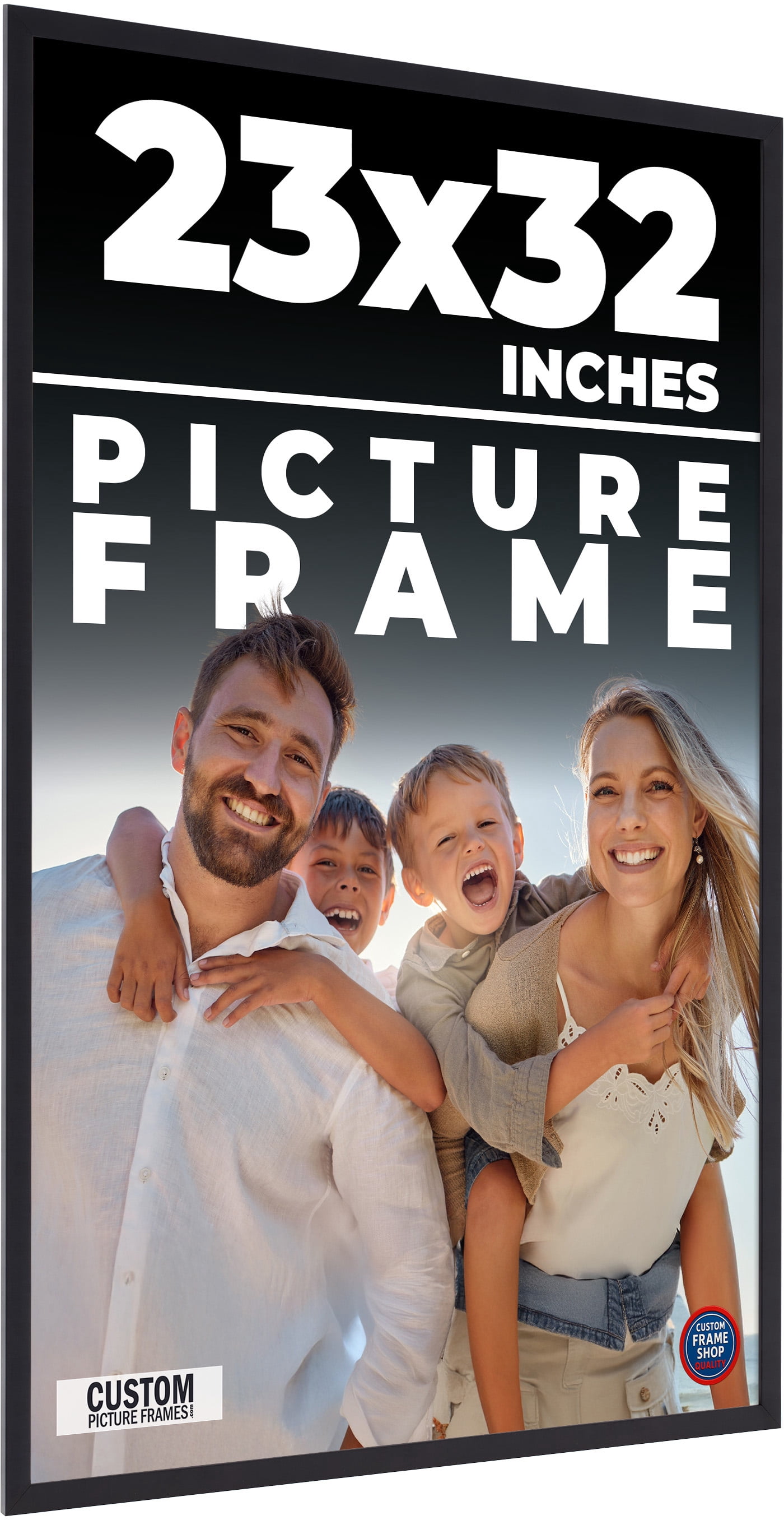 23x32 Frame Black Real Wood Picture Frame Width 0.75 inches | Interior ...