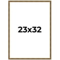 thumbnail image 1 of 23x32 Frame Gold Kingsley Distressed Real Pine Wood Picture Frame Width 0.75 Inches | Interior, 1 of 8