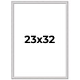 thumbnail image 1 of 23x32 Frame Silver Inner Slope Bevel Picture Frame | 1 Inch Moulding Width | 0.75 Inch Rabbet Depth, 1 of 8